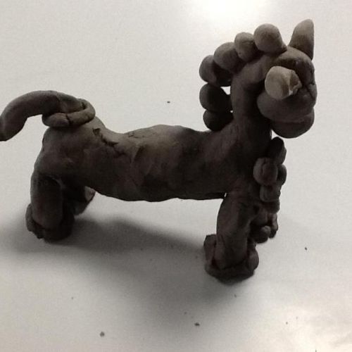 Making Bankura Horses with Clay